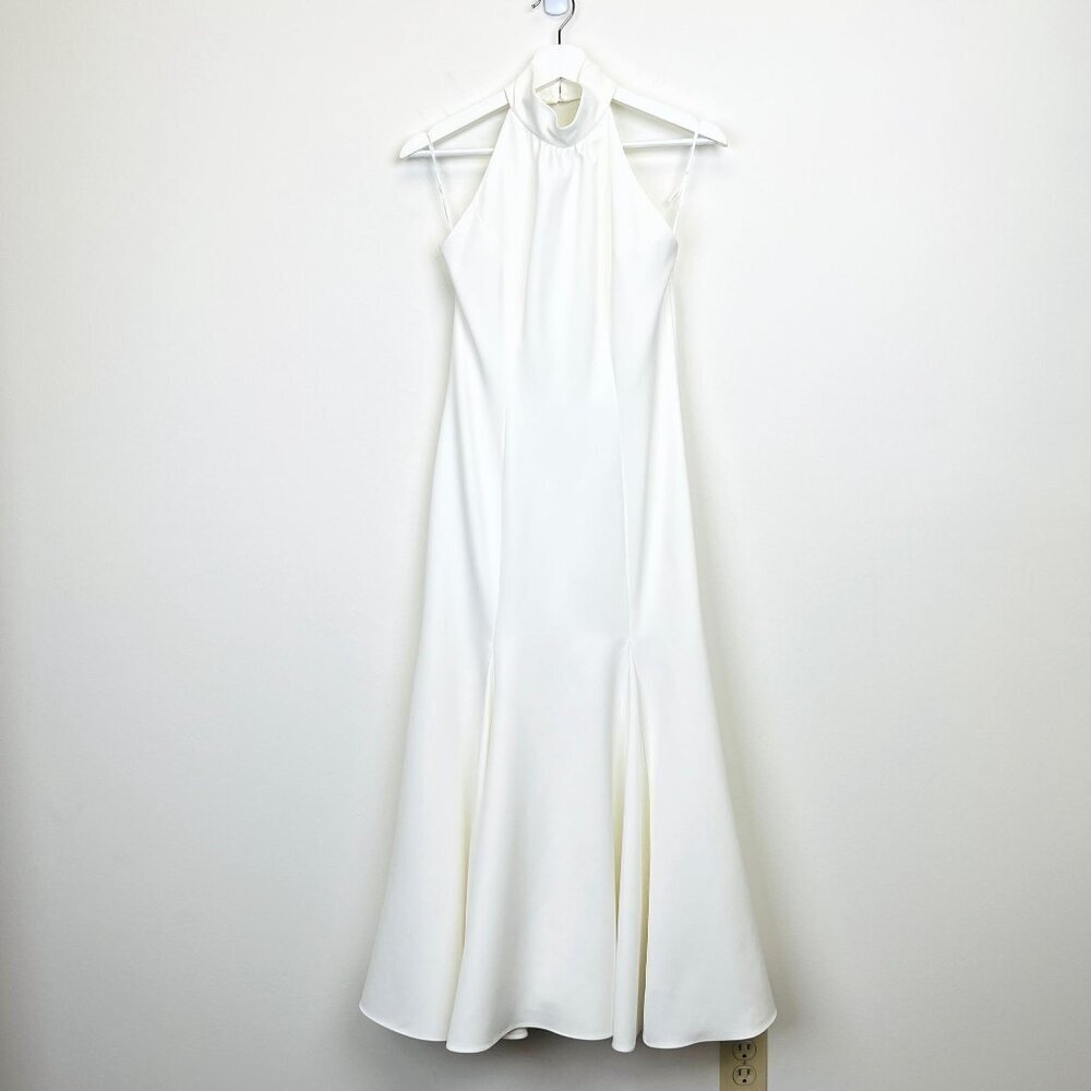 NWT MILLY Penelope Halter Neck Cady Dress US 4 - Picture 6 of 15